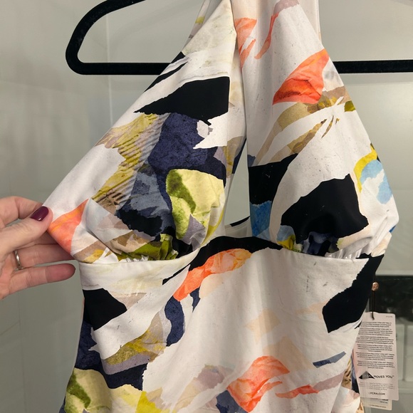 Colorful Abstract Print Swimsuit - Picture 5 of 9